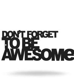 Be Awesome Cut Metal, Metal Art Wall Decor, Cut Wall Hanging, Home Decoration, Home Gift